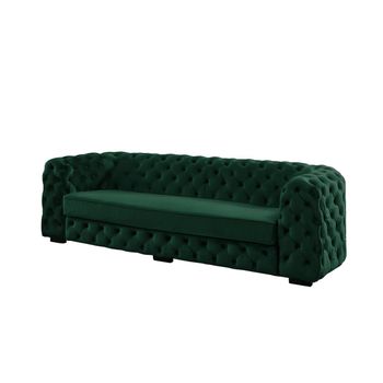 Sofá Fijo Stanley  237x97x68 Cm Color Verde Pino Venta-unica