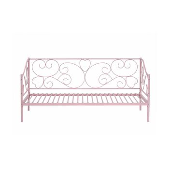 Cama Diván Vivian  207x96x95 Cm Color Rosa Vente-unique