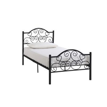 Base De Cama Leyna  198.5x92x100.7 Cm Color Negro Vente-unique