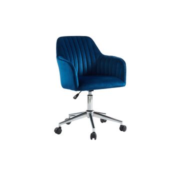 Silla De Escritorio Eleana  59x61.5x79.5 Cm Color Azul Eléctrico Venta-unica