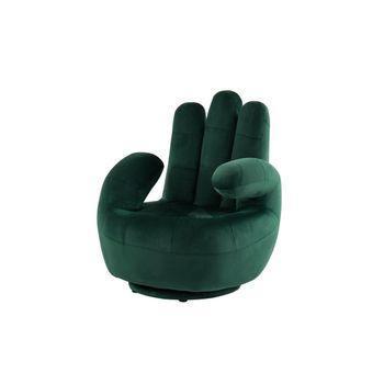 Sillón En Forma De Mano Catchy  82x78x89 Cm Color Verde Pino Venta-unica