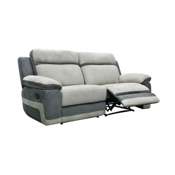 Sofá Relax Talca  199x96x98 Cm Color Gris Claro, Gris Antracita Venta-unica