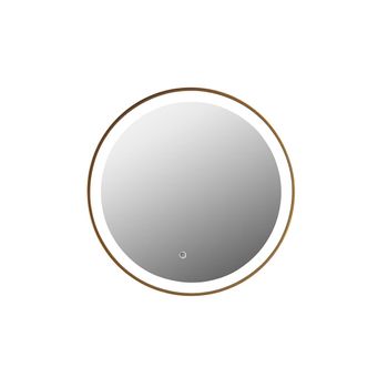 Espejo De Cuarto De Baño Numea  60x3.5x60 Cm Color Dorado Vente-unique