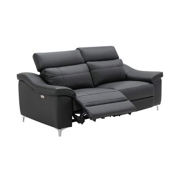 Sofa 2 Plazas Relax Montecarlo Reclinable Manual 103 X 169 X 91 Cm Gris  Oscuro con Ofertas en Carrefour