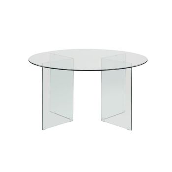 Mesa Fija Adamo  137x137x77 Cm Color Transparente Venta-unica