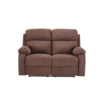 Sofá Relax 2 Plazas VENTE-UNIQUE Canby (Marrón - 133x90x95 cm)