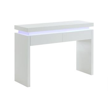 Mesa Consola Emerson 2 Cajones 120x40x83 Cm Color Blanco Vente-unique