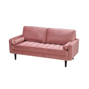 Sofá Fijo Fleuet  177x82x85 Cm Color Rosa Venta-unica