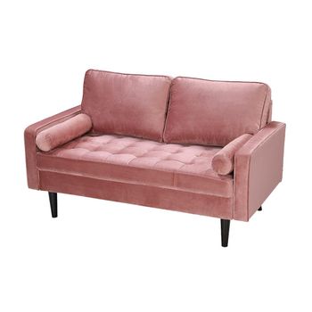 Sofá Fijo Fleuet  145x82x85 Cm Color Rosa Venta-unica