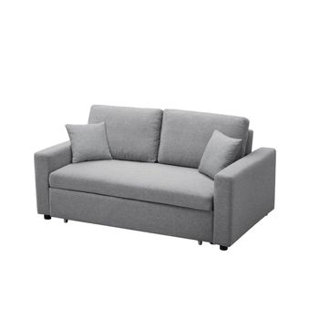 Sofá Cama Italiano Mónaco 3 Plazas 200x96cm Tela Antimanchas Color Gris con  Ofertas en Carrefour