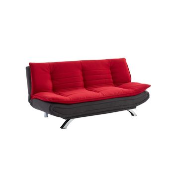 Sofá Cama Demido Iii  176x86x84 Cm Color Rojo Venta-unica