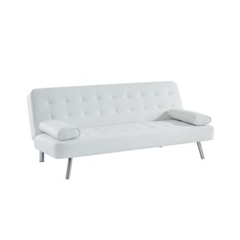 Sofá Cama Michelle Ii  186x83x76 Cm Color Blanco Venta-unica