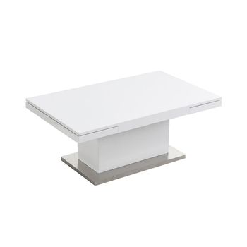 Mesa Extensible Lauria  180x75x75 Cm Color Blanco Venta-unica