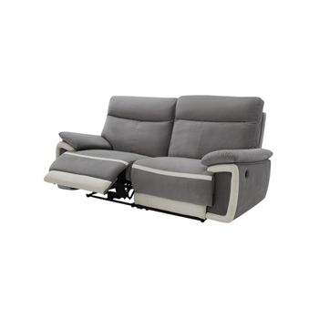 Sofá Relax 2 Plazas VENTE-UNIQUE Canby (Marrón - 133x90x95 cm)