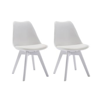 Silla Nórdica Jody  49x57x82 Cm Color Blanco Venta-unica