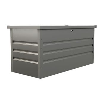 Armario de Exterior VENTE UNIQUE Acero Galvanizado Reivax (Gris - Metal -  125x80x131 cm)