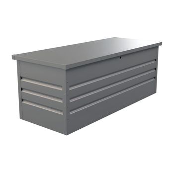 Armario de Exterior VENTE UNIQUE Acero Galvanizado Reivax (Gris - Metal -  125x80x131 cm)