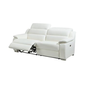 Sofá Relax Nicola 3 Plazas - 2 Reclinables + Auxiliar 196 X 104 X 94 Cm  Beige con Ofertas en Carrefour