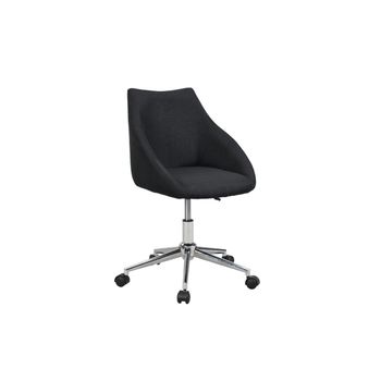 Silla De Escritorio Reza  54x54x86.7 Cm Color Negro Venta-unica