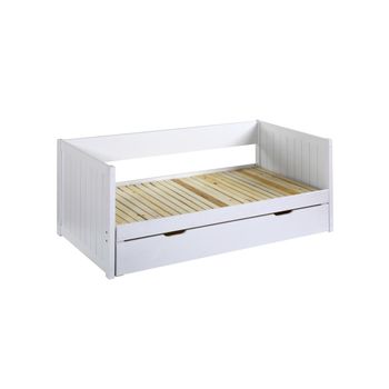 Cama Diván Alfiero 1 Cajón 200x98x84.5 Cm Color Blanco Vente-unique