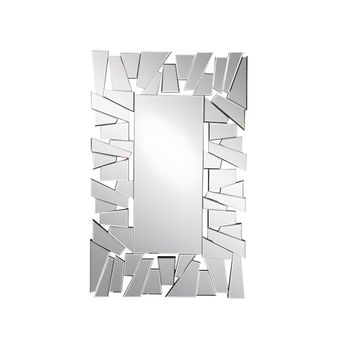 Espejo De Pared Uyuni  120x4.5x76 Cm Color Plateado Vente-unique
