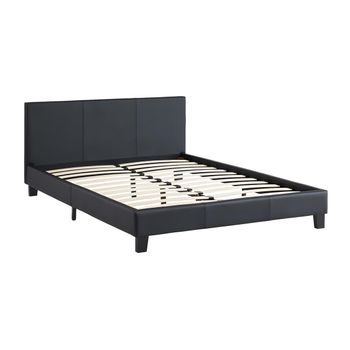 Base De Cama Cornelius  152x204x78 Cm Color Negro Vente-unique