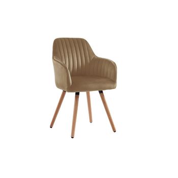 Silla Góndola Eleana  56x58x85 Cm Color Beige Venta-unica