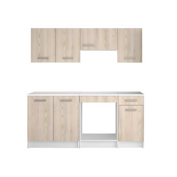 Cocina Completa 3 Metros(ancho) Color Blanco Kit-kit , Opción