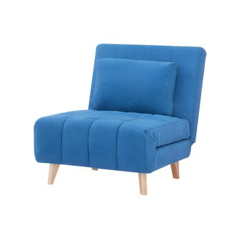 Sillón Cama Strevi  78x90x82 Cm Color Azul Vente-unique