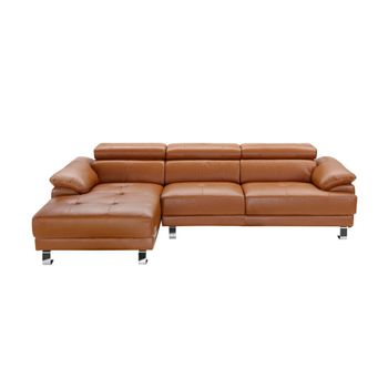 Sofá Fijo Excelsiora  265x165x74 Cm Color Camel Venta-unica