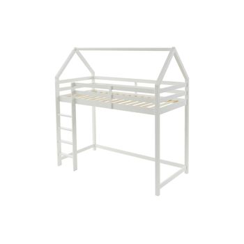 Cama Cabaña Tarzia  197.5x96.5x200.5 Cm Color Blanco Vente-unique