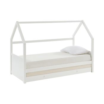 Cama Coche Runner 1 Cajón 232x111x61 Cm Color Blanco Vente-unique