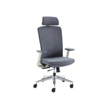 Silla Para Oficina Volti  67x62x119 Cm Color Gris Venta-unica