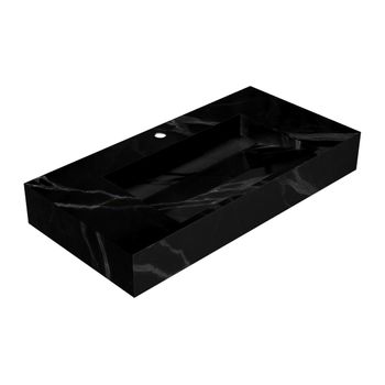 Lavabo Suspendido Takotna  90.2x45.2x8 Cm Color Negro Vente-unique