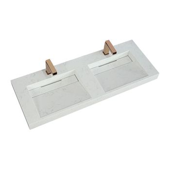 Lavabo Suspendido Kodiak  120.2x45.2x8 Cm Color Blanco Vente-unique