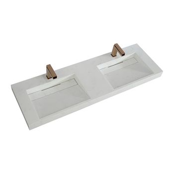 Lavabo Suspendido Kodiak  140.2x45.2x8 Cm Color Blanco Vente-unique