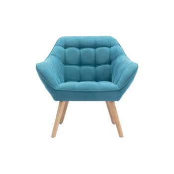 Sillón Clásico Caserta  82x73x77 Cm Color Azul Turquesa Venta-unica