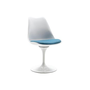 Silla Nórdica Xafy  49x56.5x82 Cm Color Azul Turquesa, Blanco Vente-unique