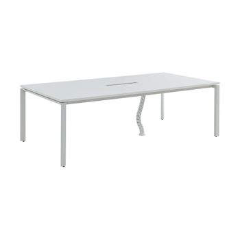 Mesa De Ordenador Downtown  240x120x74.5 Cm Color Blanco Vente-unique