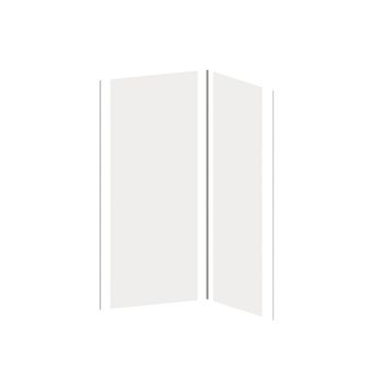 Panel Mural Para Ducha Itziar  90x90x210 Cm Color Blanco Vente-unique