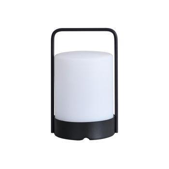 Lámpara De Mesa De Exterior Balogna  12x12x20 Cm Color Negro, Blanco Vente-unique