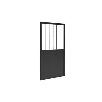 Puerta De Ducha Urbanik  100x2.3x195 Cm Color Negro Vente-unique