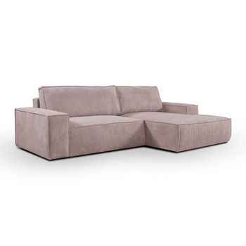 Sofá Cama Amelia  267x167x85 Cm Color Rosa Palo Venta-unica