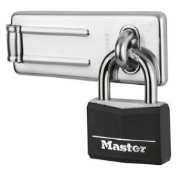 Masterlock 40mm Candado Aluminio Negro -89mm Aldaba