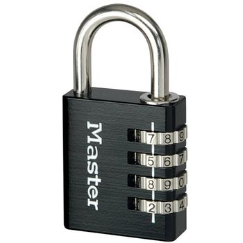 Candado Con Código 40 Mm Aluminio Negro 7640eurdblk Master Lock