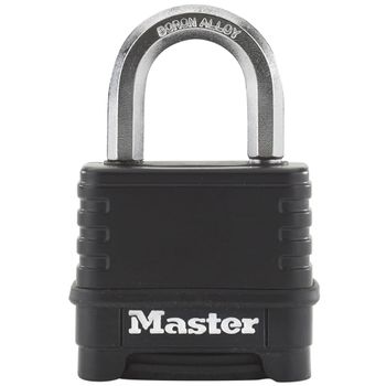 Candado Con Código Excell Zinc 57 Mm Negro M178eurd Master Lock