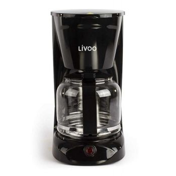 Livoo Cafetera De Filtro Negro De 15 Tazas 950w - Dod166n