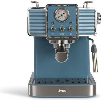 Cafetera Espresso - Depósito De 1.5l - Azul Livoo Dod174