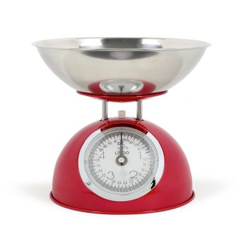 Livoo Balanza Mecanica De Cocina 5kg - 20g Roja - Dom443r