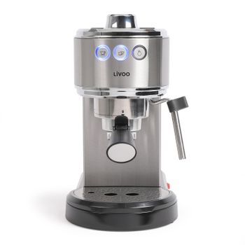 Cafetera espresso con molinillo de acero inoxidable de 15 bar - do720k -  domo 